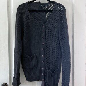 Gray Wool Cardigan